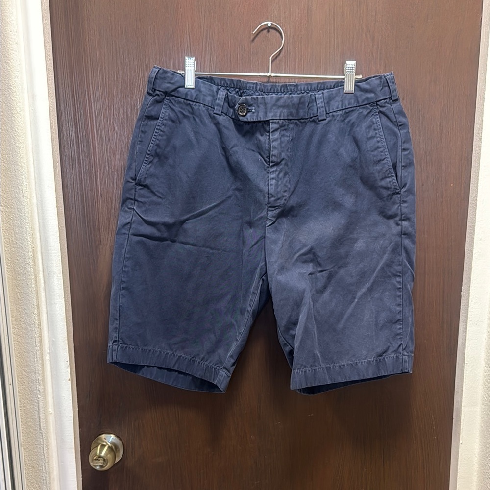Brooks Brothers Blue Flat Front Shorts